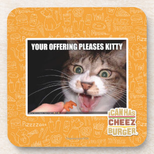 Your Offering Pleases Kitty Coaster