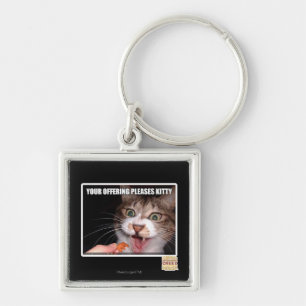 Your Offering Pleases Kitty Key Ring