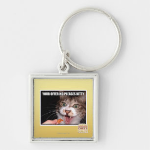 Your Offering Pleases Kitty Key Ring