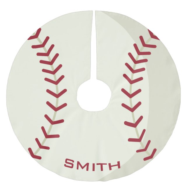 Your Official American Baseball Christmas Brushed Polyester Tree Skirt (Front)