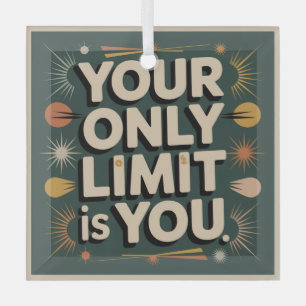 Your Only Limit Is You Glass Tree Decoration