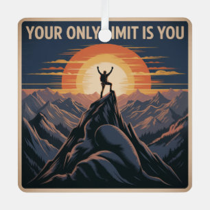 Your Only Limit Is You Metal Tree Decoration