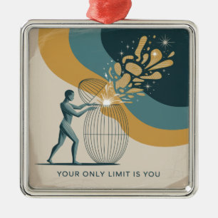 Your Only Limit Is You Metal Tree Decoration