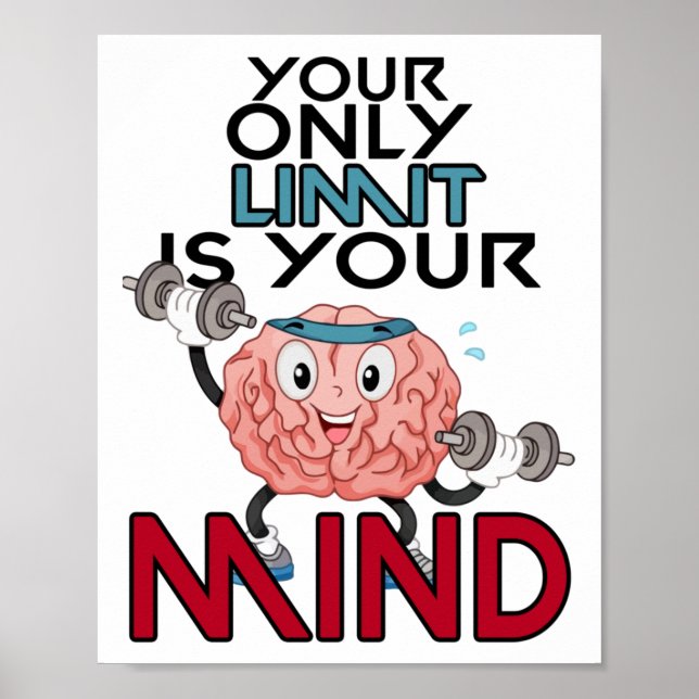 Your Only Limit Is Your Mind Sticker  Poster (Front)