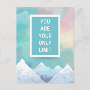 Your Only Limit Quote Postcard