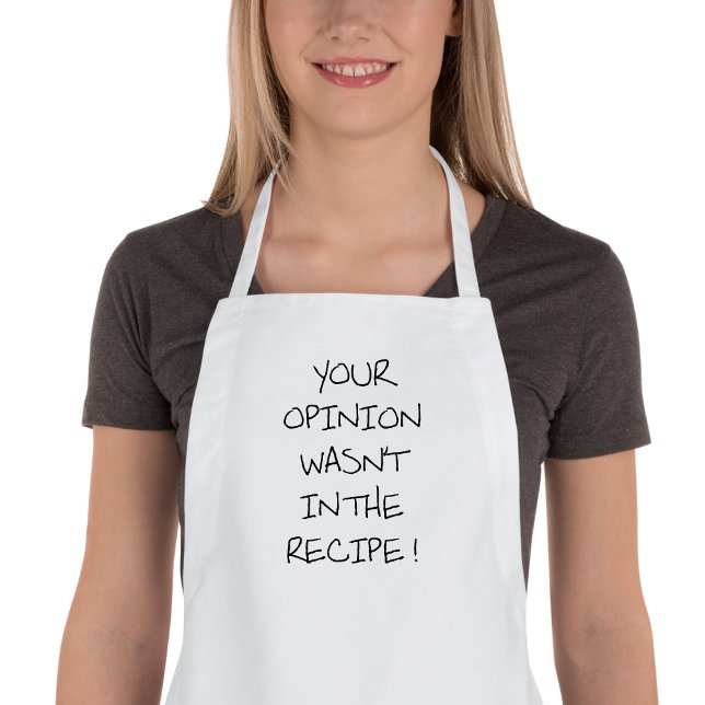 Your opinion doesn't count standard apron (Creator Uploaded)
