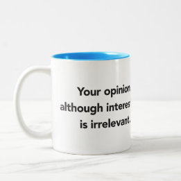 Your opinion two-tone mug