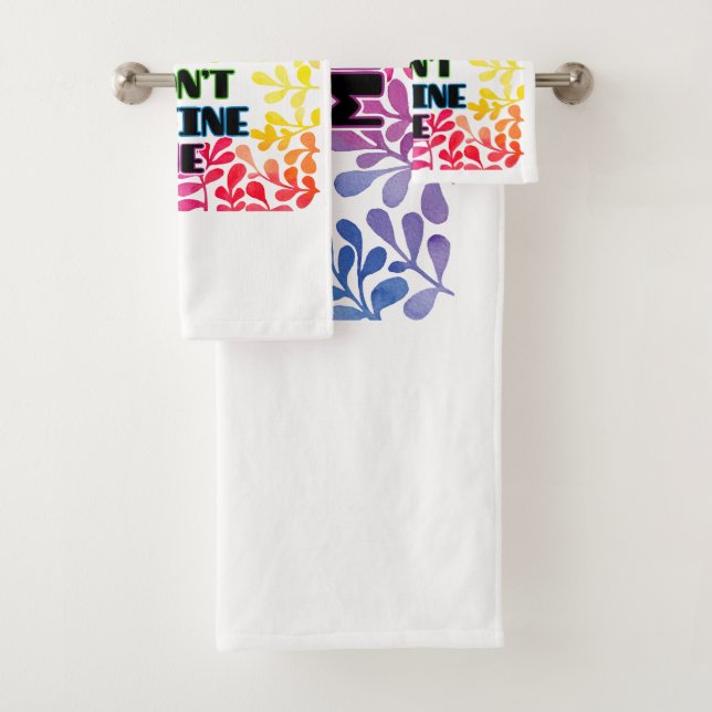 Your Opinions Don't Define Me Bath Towel Set (Insitu)