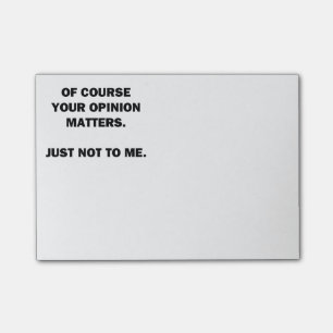 Your Opinon Matters Post-it Notes