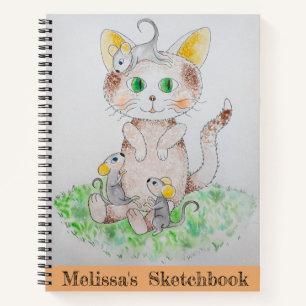 Your Own Art On Cover Sketchbook Notebook