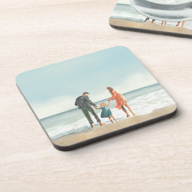 Your Own Artwork | Upload Your Painting Drawing Coaster (Left Side)