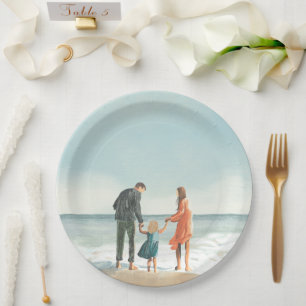 Your Own Artwork Upload Your Painting Drawing Paper Plate