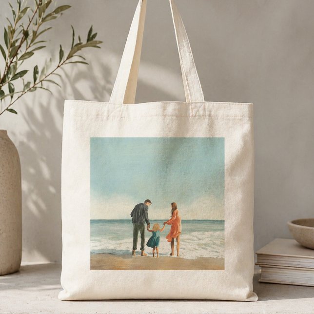 Your Own Artwork | Upload Your Painting Drawing Tote Bag (A custom tote personalized with your own artwork)