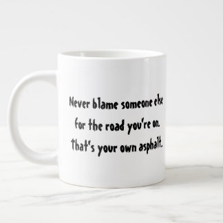 Your own asphalt. large coffee mug