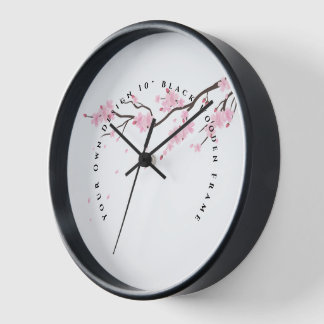 Your Own Creation 10" Black Wooden Frame Wall Clock