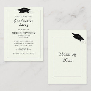 Your Own Desgn Custom Colours Graduation Invitatio Card