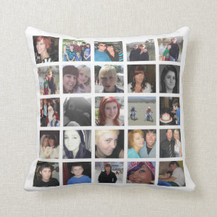 Your Own Design 50 Picture Instagram Photo Collage Cushion