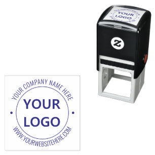 Your Own Design Custom Logo Text Business Stamp