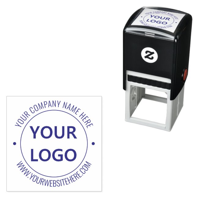 Your Own Design Custom Logo Text Business Stamp (In Situ)