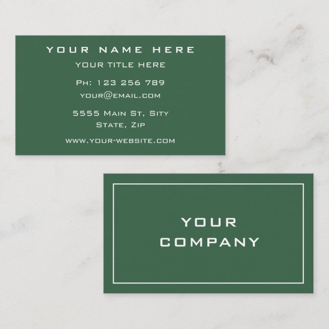 Your Own Design Personalised Business Card (Front/Back)