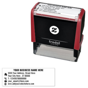 Your Own Design Return Address Stamp Example