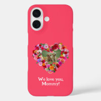 Your Own Dog Photo Mother's Day Roses Heart