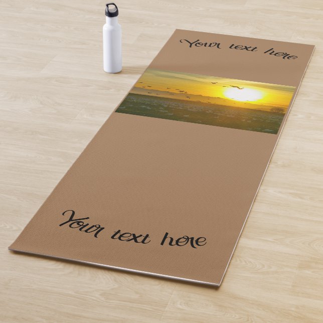 Your Own Image & Text on  Yoga Mat (In Situ)