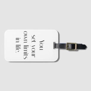 Your Own Limits Luggage Tag