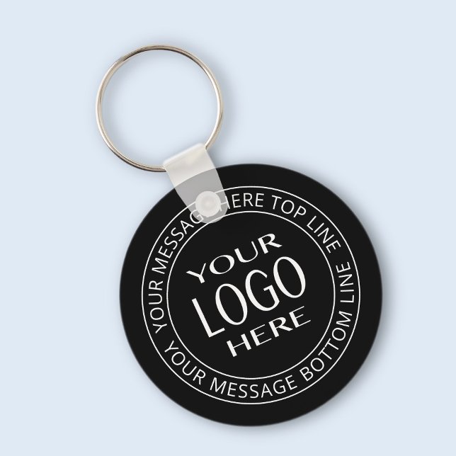 Your Own Logo & Customisable Circular Text Key Ring (Creator Uploaded)