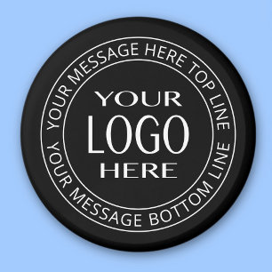 Your Own Logo & Customisable Circular Text Magnet