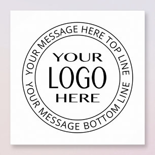 Your Own Logo & Customisable Circular Text Poster