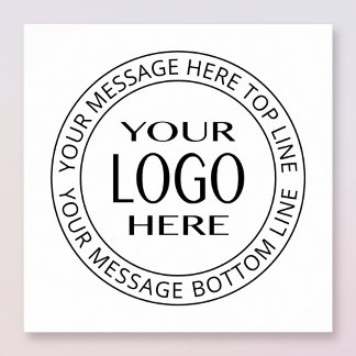 Your Own Logo & Customisable Circular Text Poster