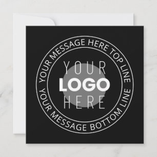 Your Own Logo & Customizable Circular Text Card
