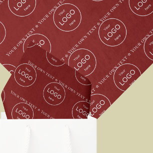 Your own logo here company red Tissue Paper