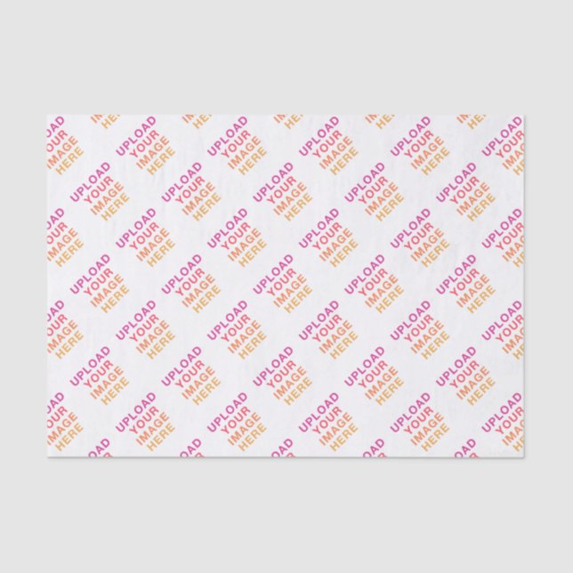 Your Own Logo Image Pattern Tissue Paper (Front)