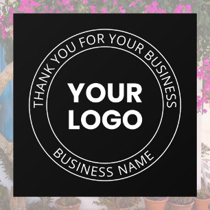 Your Own Logo & Thank You Editable Message Window Cling