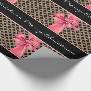 Your own message Christmas Bow 30X6 Wrapping Paper