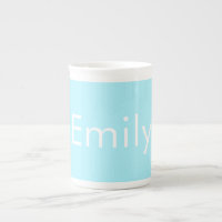 Your Own Name or Word | Soft Sky Blue
