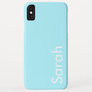 Your Own Name or Word   Soft Sky Blue iPhone XS Max Case