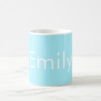 Your Own Name or Word | Soft Sky Blue