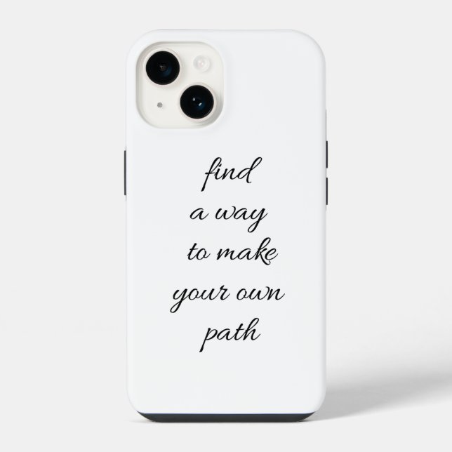 Your Own Path iPhone Case (Back)