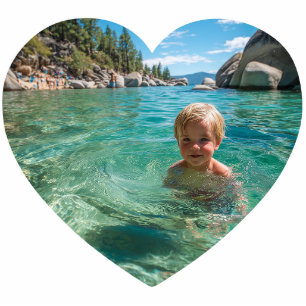 Your Own Personalized Heart Shaped Photo Magnet Photo Sculpture Magnet