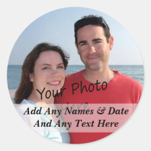 Your Own Photo And Custom Text Stickers