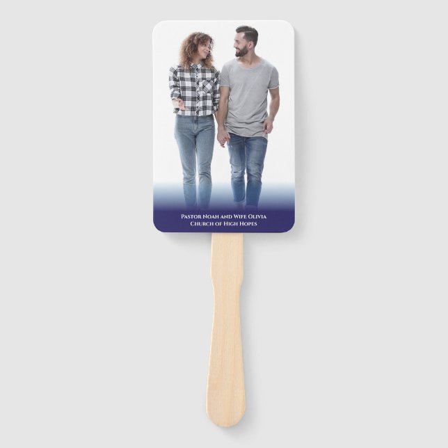 Your Own Photo Church Hand Fan (Front)