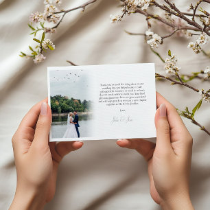 Your own photo, gradient, thank you card