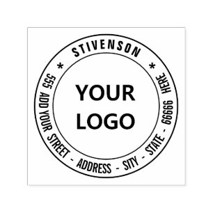 Your Own Return Address Logo or Photo Personalised Self-inking Stamp