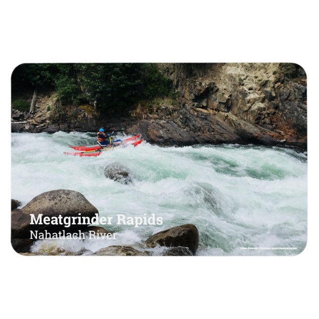 Your Own River Photo With Caption Magnet (Horizontal)