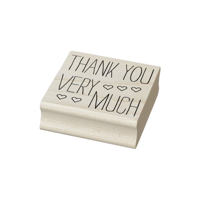 Your own Sayings & Messages: THANK YOU VERY MUCH Rubber Stamp (Stamp)