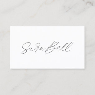 Your Own Signature   Handwritten Upload Minimalist Business Card