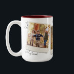 Your Own Three Photos & Text | Instant Photo Two-Tone Coffee Mug<br><div class="desc">Need a super awesome personal Christmas gift they'll treasure for sure? Simply upload three of your very own favourite pictures and they will appear right into these 3 vintage style instant photo frames! Next you can add a few cute phrases or leave the quotes just as they're shown (or delete...</div>